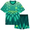Camisola Manchester City Guarda Redes Criança Equipamento Principal 2026-27 Verde Manga Curta