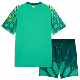 Camisola Manchester City Guarda Redes Criança Equipamento Principal 2026-27 Verde Manga Curta
