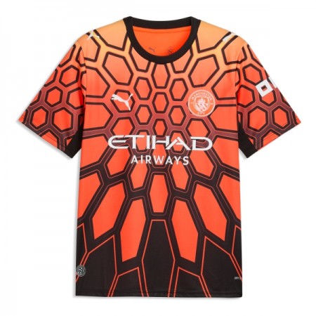 Camisola Manchester City Guarda Redes Equipamento 3ª 2026-27 Laranja Manga Curta