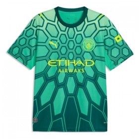 Camisola Manchester City Guarda Redes Equipamento Principal 2026-27 Verde Manga Curta