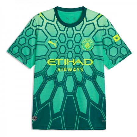 Camisola Manchester City Guarda Redes Equipamento Principal 2026-27 Verde Manga Curta