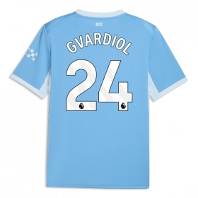 Camisola Manchester City Gvardiol 24 Equipamento Principal 2026-27 Manga Curta