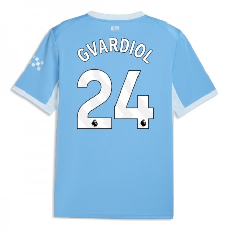 Camisola Manchester City Gvardiol 24 Equipamento Principal 2026-27 Manga Curta