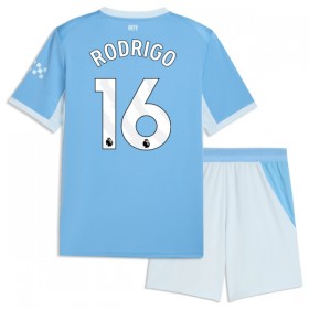 Camisola Manchester City Rodrigo 16 Criança Equipamento Principal 2026-27 Manga Curta