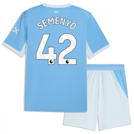 Camisola Manchester City Semenyo 42 Criança Equipamento Principal 2026-27 Manga Curta