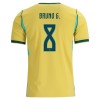 Camisola Brasil Bruno Guimaraes 8 Equipamento Principal Mundial de 2026 Manga Curta