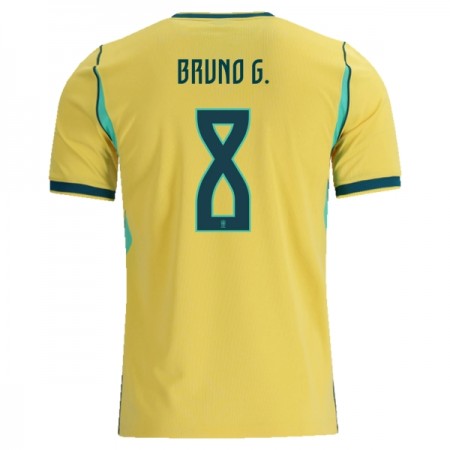Camisola Brasil Bruno Guimaraes 8 Equipamento Principal Mundial de 2026 Manga Curta
