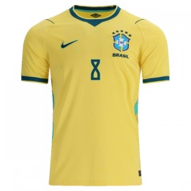 Camisola Brasil Bruno Guimaraes 8 Equipamento Principal Mundial de 2026 Manga Curta