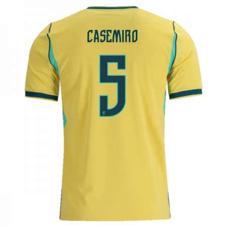 Camisola Brasil Casemiro 5 Equipamento Principal Mundial de 2026 Manga Curta
