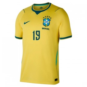 Camisola Brasil Endrick 19 Equipamento Principal Mundial de 2026 Manga Curta