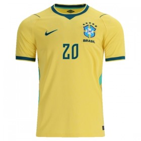 Camisola Brasil Estevao 20 Equipamento Principal Mundial de 2026 Manga Curta