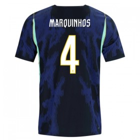 Camisola Brasil Marquinhos 4 Equipamento Alternativa Mundial de 2026 Manga Curta