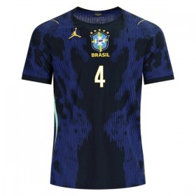 Camisola Brasil Marquinhos 4 Equipamento Alternativa Mundial de 2026 Manga Curta