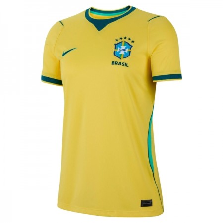 Camisola Brasil Mulher Equipamento Principal Mundial de 2026 Manga Curta