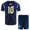 Camisola Brasil Pele 10 Criança Equipamento Alternativa Mundial de 2026 Manga Curta