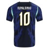 Camisola Brasil Ronaldinho 10 Criança Equipamento Alternativa Mundial de 2026 Manga Curta