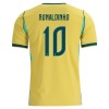 Camisola Brasil Ronaldinho 10 Equipamento Principal Mundial de 2026 Manga Curta