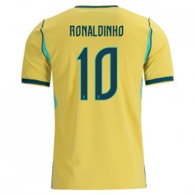 Camisola Brasil Ronaldinho 10 Equipamento Principal Mundial de 2026 Manga Curta
