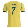 Camisola Brasil Vini JR. 7 Criança Equipamento Principal Mundial de 2026 Manga Curta