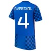 Camisola Croácia Gvardiol 4 Equipamento Alternativa Mundial de 2026 Manga Curta