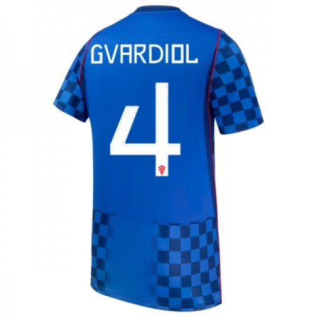 Camisola Croácia Gvardiol 4 Equipamento Alternativa Mundial de 2026 Manga Curta