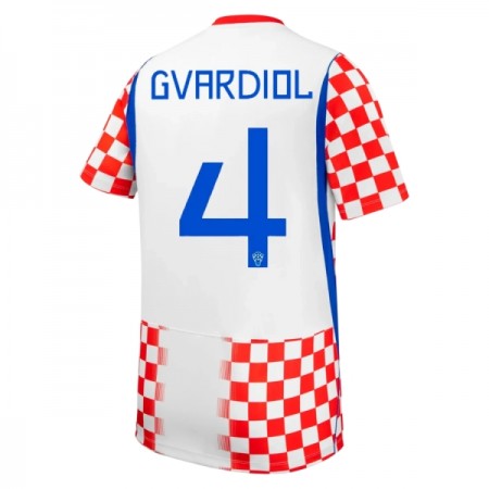 Camisola Croácia Gvardiol 4 Equipamento Principal Mundial de 2026 Manga Curta