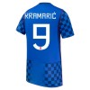 Camisola Croácia Kramaric 9 Equipamento Alternativa Mundial de 2026 Manga Curta