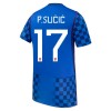 Camisola Croácia P. Sucic 17 Equipamento Alternativa Mundial de 2026 Manga Curta