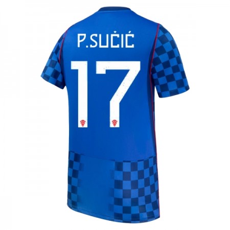 Camisola Croácia P. Sucic 17 Equipamento Alternativa Mundial de 2026 Manga Curta