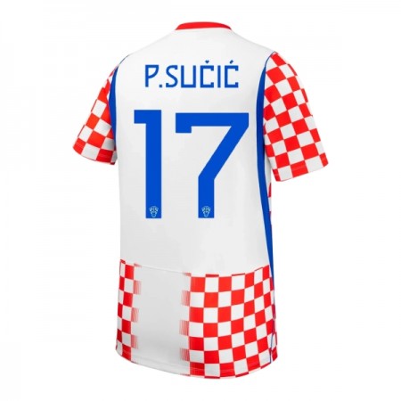 Camisola Croácia P. Sucic 17 Equipamento Principal Mundial de 2026 Manga Curta