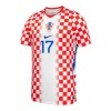 Camisola Croácia P. Sucic 17 Equipamento Principal Mundial de 2026 Manga Curta