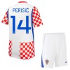 Camisola Croácia Perišić 14 Criança Equipamento Principal Mundial de 2026 Manga Curta