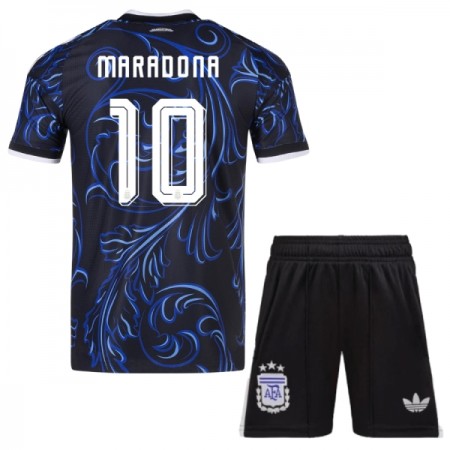Camisola Argentina Maradona 10 Criança Equipamento Alternativa Mundial de 2026 Manga Curta