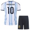 Camisola Argentina Maradona 10 Criança Equipamento Principal Mundial de 2026 Manga Curta