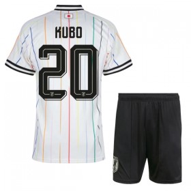 Camisola Japão Kubo 20 Criança Equipamento Alternativa Mundial de 2026 Manga Curta