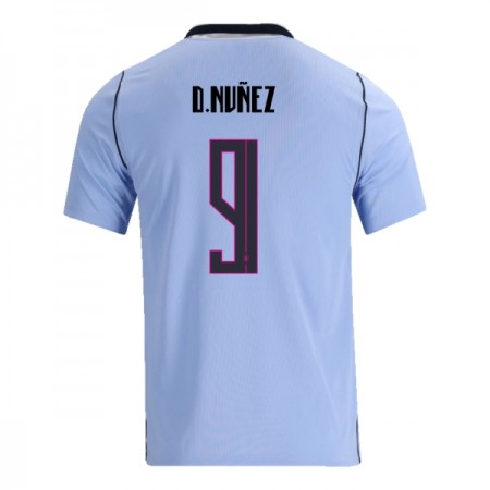 Camisola Uruguai Darwin Nunez 9 Equipamento Principal Mundial de 2026 Manga Curta