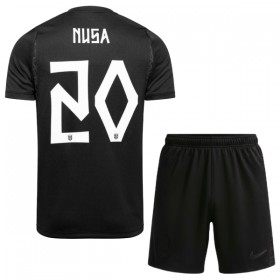 Camisola Noruega Nusa 20 Criança Equipamento Alternativa Mundial de 2026 Manga Curta
