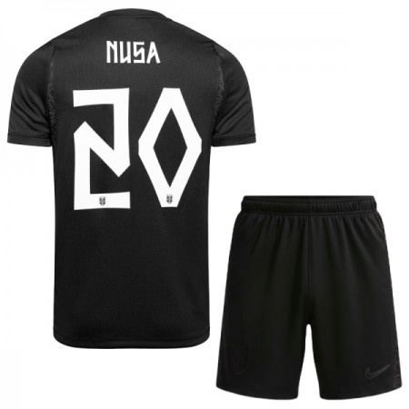 Camisola Noruega Nusa 20 Criança Equipamento Alternativa Mundial de 2026 Manga Curta Camisola Noruega Nusa 20 Criança Equipamento Alternativa Mundial de 2026 Manga Curta