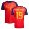 Camisola Espanha 2 Stars Lamine Yamal 19 Equipamento Principal Mundial de 2026 Manga Curta Camisola Espanha 2 Stars Lamine Yamal 19 Equipamento Principal Mundial de 2026 Manga Curta