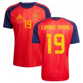 Camisola Espanha 2 Stars Lamine Yamal 19 Equipamento Principal Mundial de 2026 Manga Curta