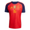 Camisola Espanha 2 Stars Rodrigo 16 Equipamento Principal Mundial de 2026 Manga Curta