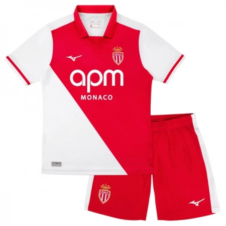 Camisola AS Monaco Criança Equipamento Principal 2026-27 Manga Curta