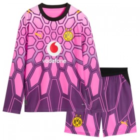 Camisola Borussia Dortmund Guarda Redes Criança Equipamento Alternativa 2026-27 Rosa Manga Comprida