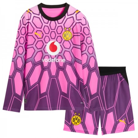 Camisola Borussia Dortmund Guarda Redes Criança Equipamento Alternativa 2026-27 Rosa Manga Comprida