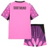 Camisola Borussia Dortmund Guarda Redes Criança Equipamento Alternativa 2026-27 Rosa Manga Curta