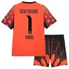 Camisola Borussia Dortmund Kobel 1 Guarda Redes Criança Equipamento Principal 2026-27 Laranja Manga Curta