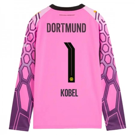 Camisola Borussia Dortmund Kobel 1 Guarda Redes Equipamento Alternativa 2026-27 Rosa Manga Comprida