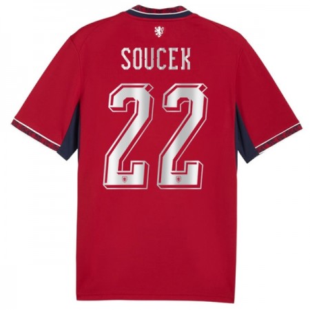Camisola República Checa Soucek 22 Equipamento Principal Mundial de 2026 Manga Curta