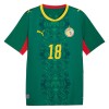 Camisola Senegal Sarr 18 Equipamento Alternativa Mundial de 2026 Manga Curta