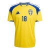 Camisola Suécia Ayari 18 Equipamento Principal Mundial de 2026 Manga Curta
